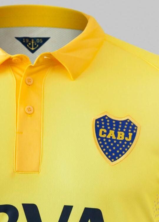 Boca Juniors 2015 Away Soccer Jersey Yellow - Click Image to Close
